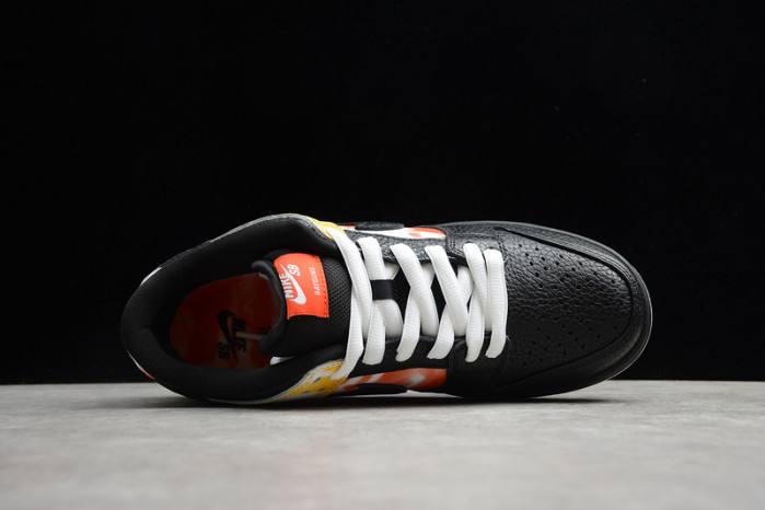 nike sb dunk low raygun tie-dye black bq6832-001