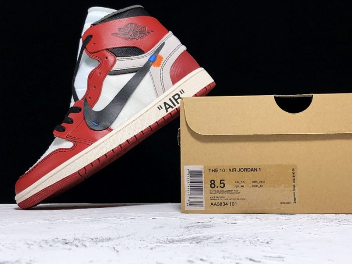 ow air jordan 1 retro chicago the ten aa3834-101