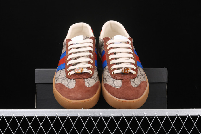 gc jbg leather and sued brown