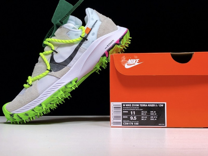 nike zoom terra kiger 5 ow white (w) cd8179-100