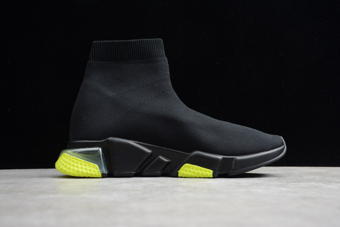 balenga sneaker speed high noir and vert 360-517319w07u01007
