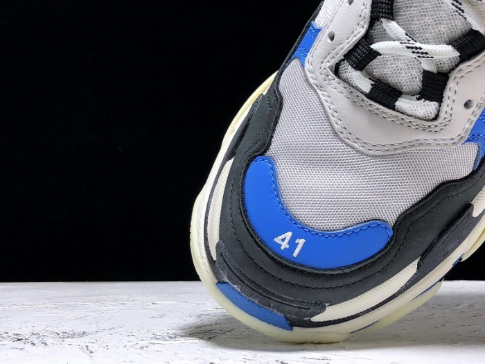 balenga triple s black blue 536737w09oh1007