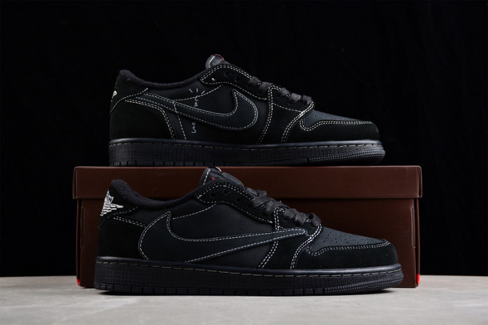 travis scott x air jordan 1 low og “black/phantom”  dm7866-100
