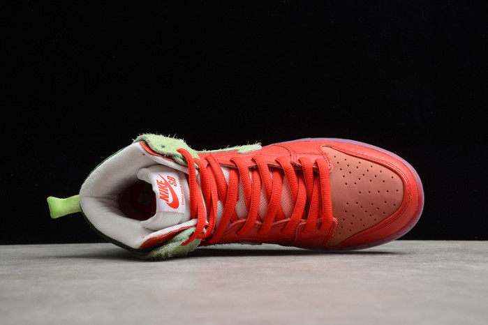 nike sb dunk high strawberry cough cw7093-600