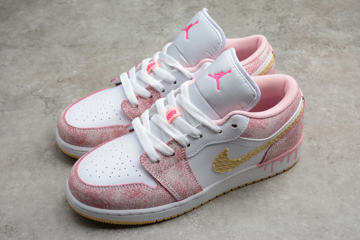 jordan 1 low paint drip (gs) cw7104-601